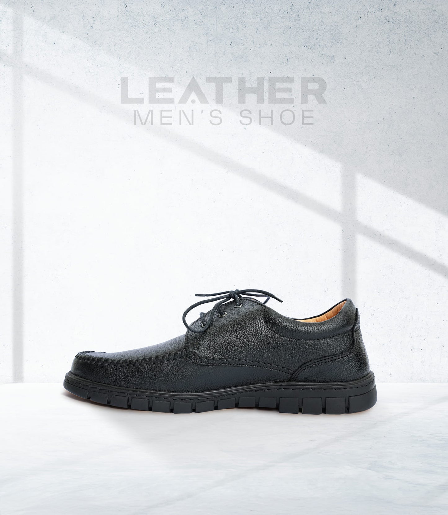 Handmade Casual Black Shoe
