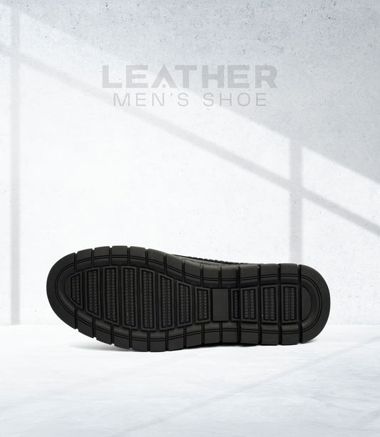 Handmade Casual Black Shoe