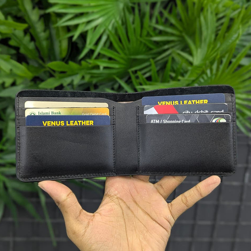 Venus Classic Bifold (Stitched) - Black