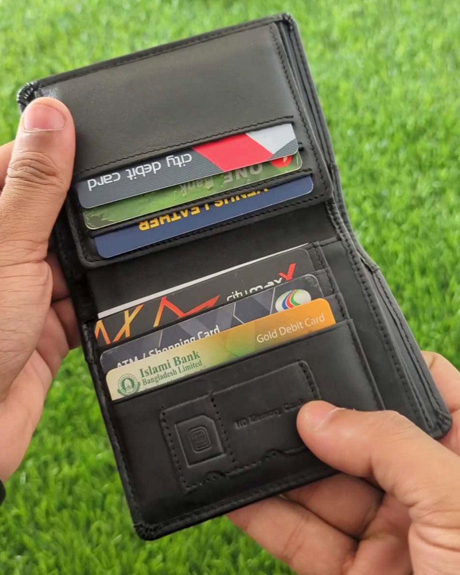 Venus Leather Wallet - Agun Black