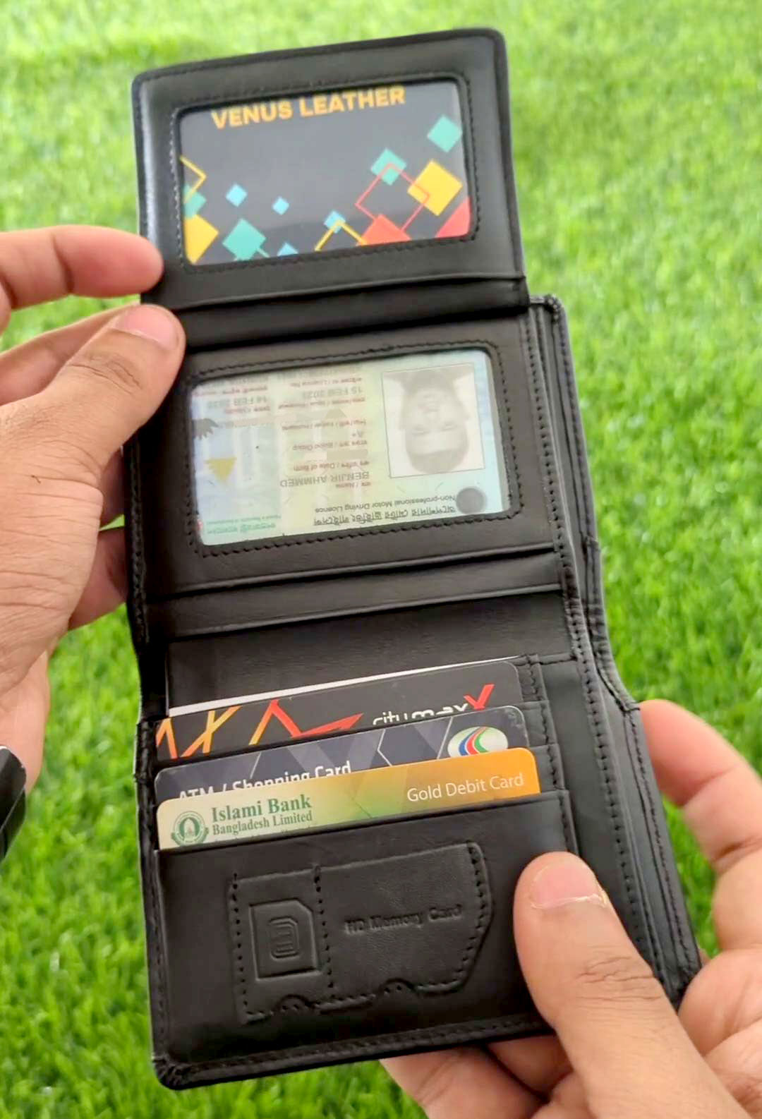 Venus Leather Wallet - Agun Black